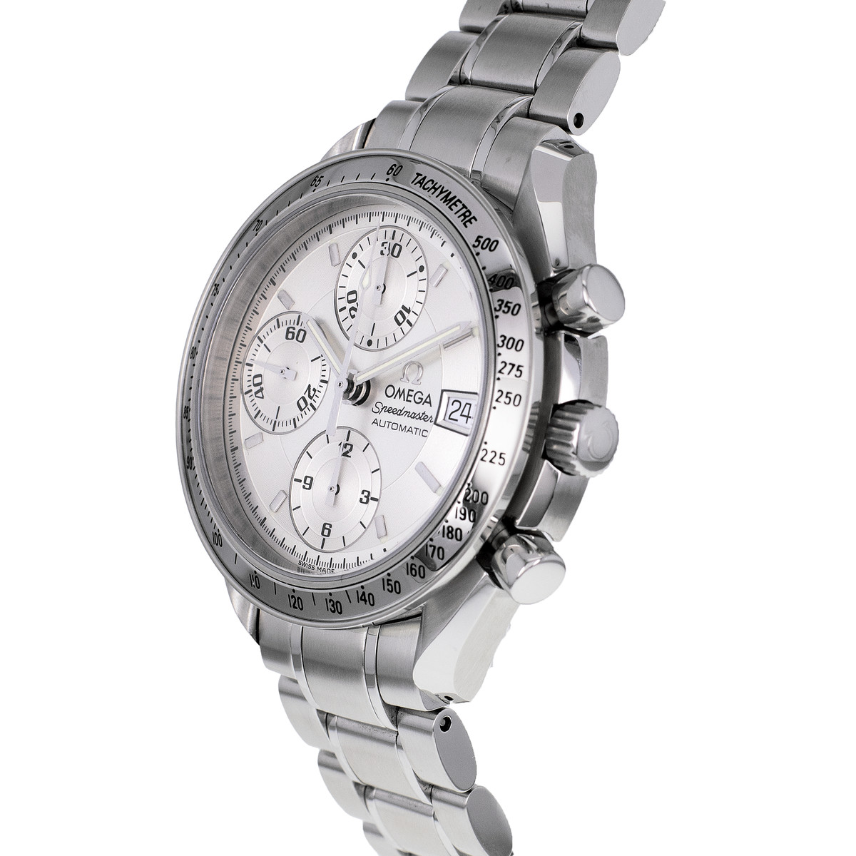 Montre d'occasion OMEGA Speedmaster Date Automatique homme automatique bracelet acier - vue D2