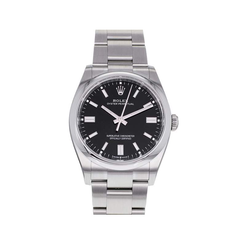 Montre d'occasion ROLEX Oyster Perpetual mixte mouvement automatique certifié (cosc) bracelet acier - vue 1
