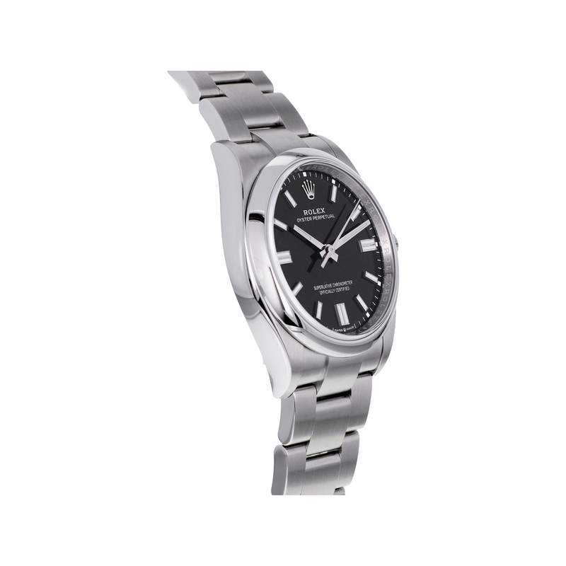 Montre d'occasion ROLEX Oyster Perpetual mixte mouvement automatique certifié (cosc) bracelet acier - vue 2