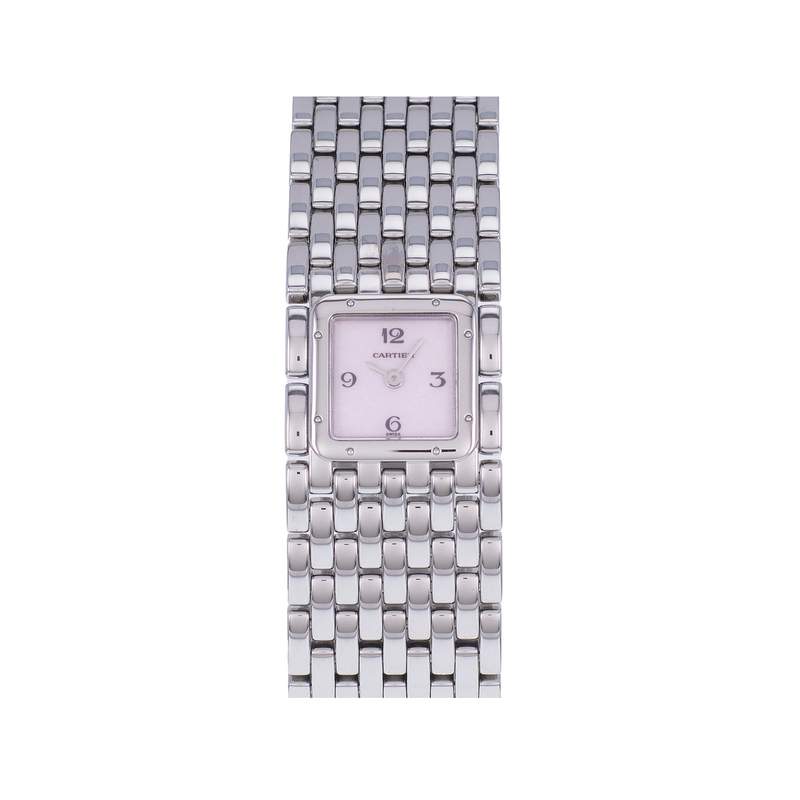 Montre d'occasion CARTIER Panthère Ruban femme quartz bracelet acier - vue 1