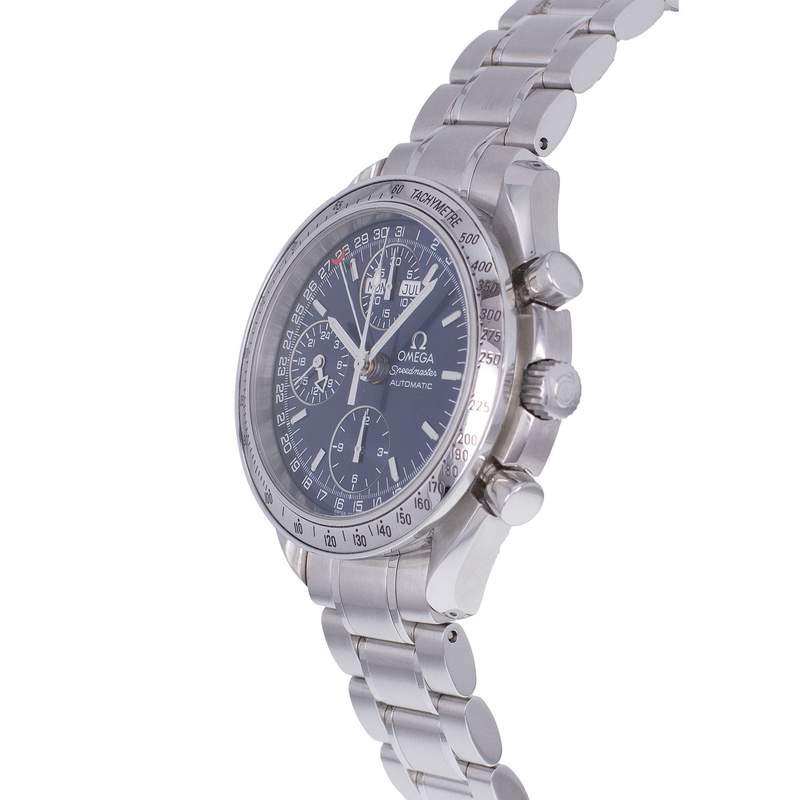 Montre d'occasion OMEGA Speedmaster Day-Date homme automatique bracelet acier - vue D2