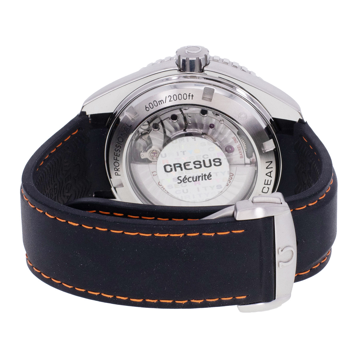 Montre d'occasion OMEGA Seamaster Planet Ocean 600m homme automatique bracelet caoutchouc - vue 3
