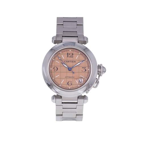Montre d'occasion CARTIER Pasha C femme automatique bracelet acier
