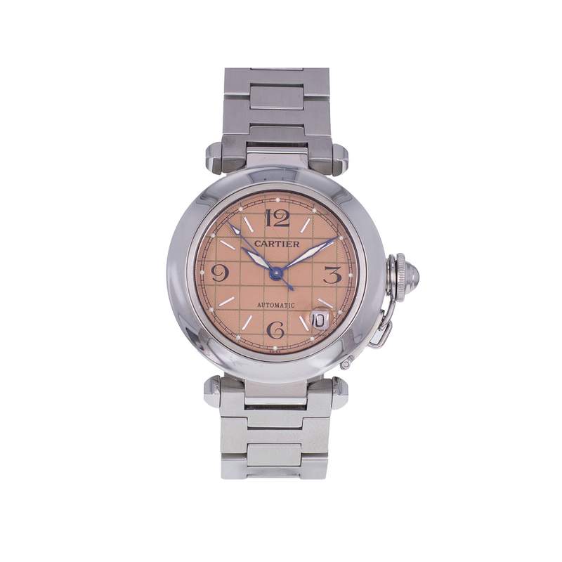 Montre d'occasion CARTIER Pasha C femme automatique bracelet acier - vue 1