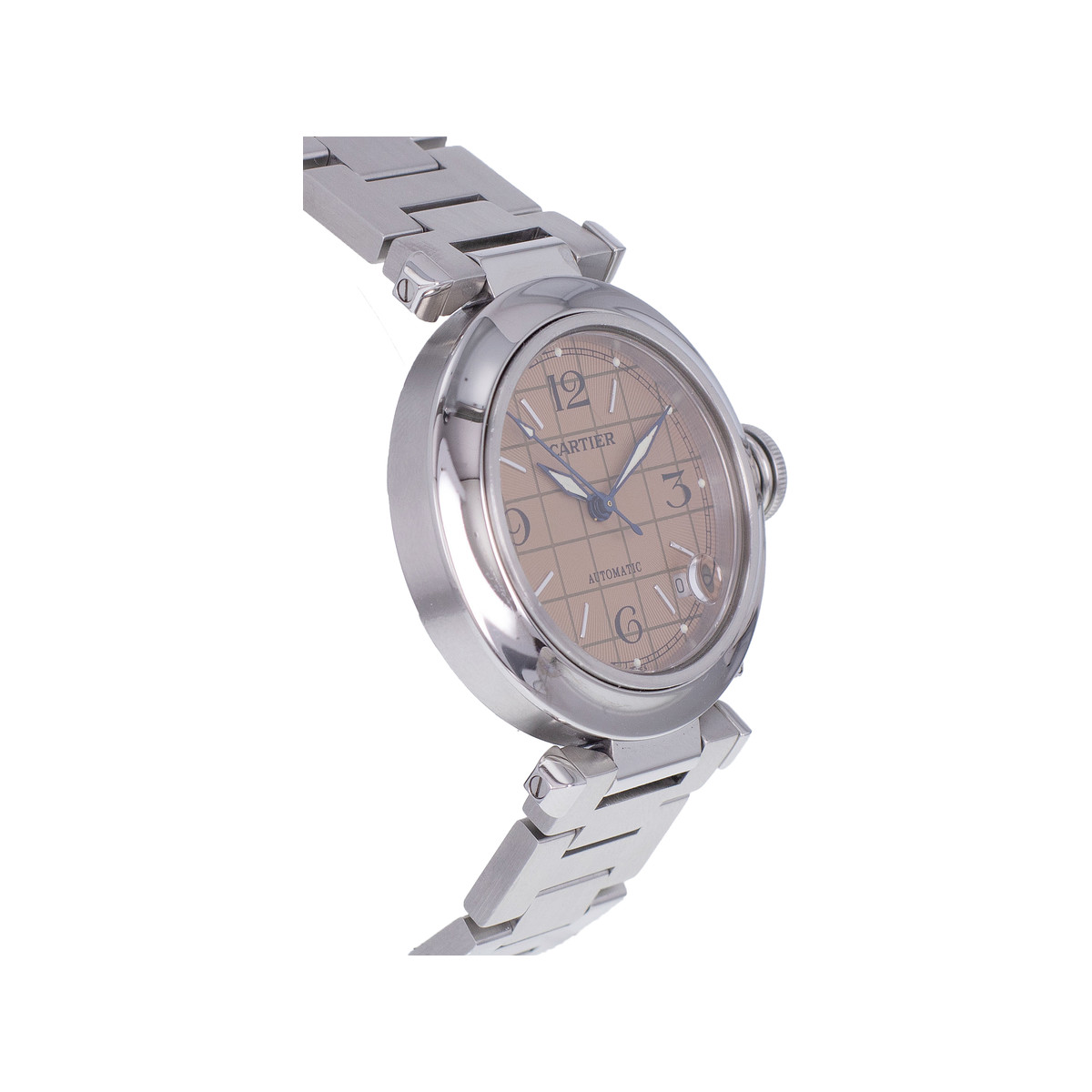 Montre d'occasion CARTIER Pasha C femme automatique bracelet acier - vue 2