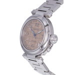 Montre d'occasion CARTIER Pasha C femme automatique bracelet acier - vue D2
