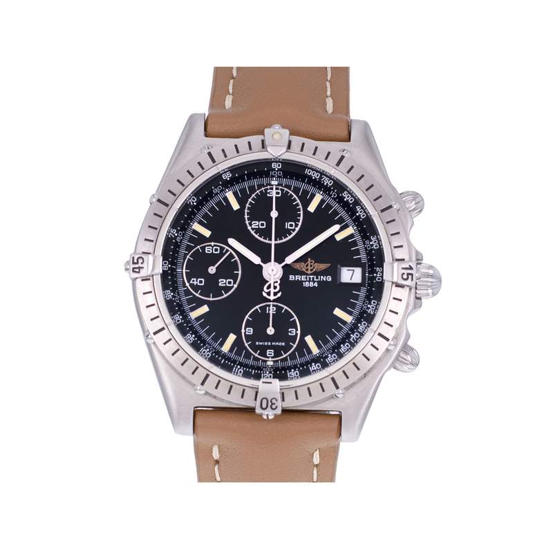 Montre d'occasion BREITLING Chronomat homme automatique bracelet cuir cresus - vue 1