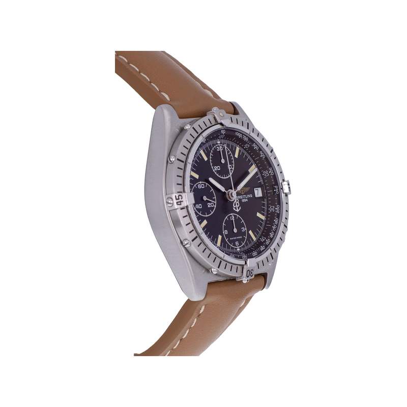 Montre d'occasion BREITLING Chronomat homme automatique bracelet cuir cresus - vue 2