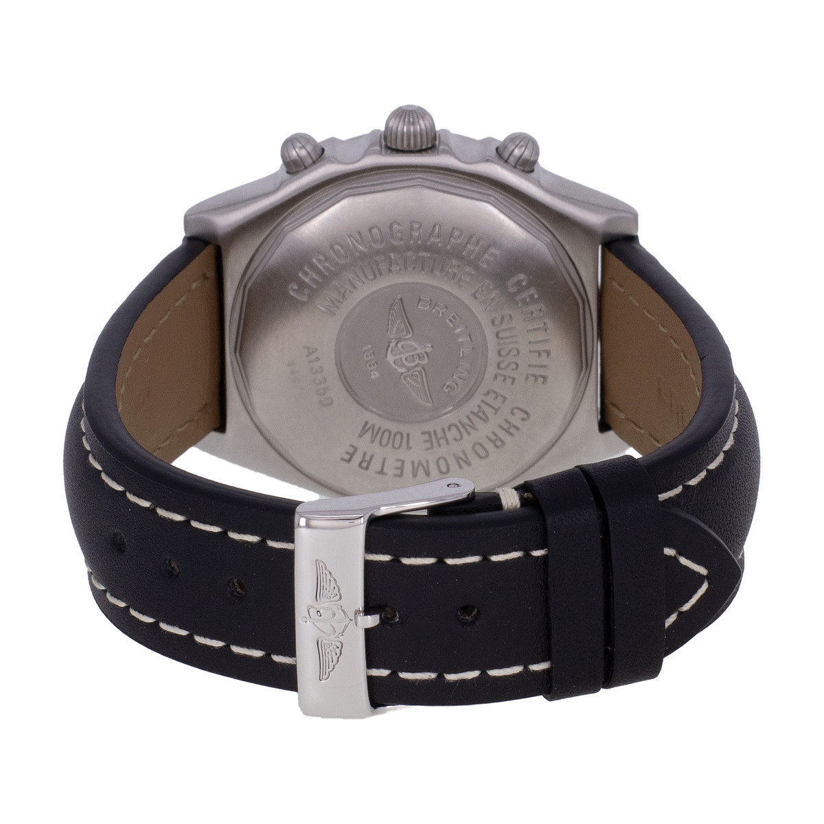 Montre d'occasion BREITLING Chronomat Blackbird homme automatique bracelet cuir cresus - vue 3