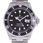 Montre d'occasion ROLEX Submariner Date homme mouvement automatique certifié (cosc) bracelet acier - vue D1
