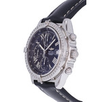 Montre d'occasion BREITLING Crosswind Chronographe homme automatique bracelet cuir cresus - vue D2