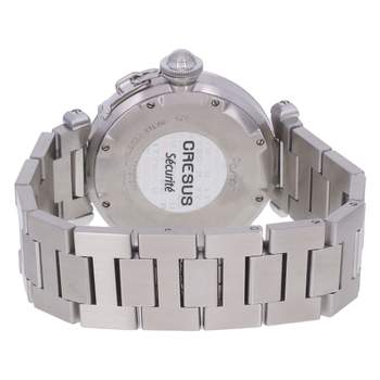 Montre d'occasion CARTIER Pasha C Grande Date mixte automatique bracelet acier
