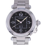 Montre d'occasion CARTIER Pasha C Grande Date mixte automatique bracelet acier - vue D1