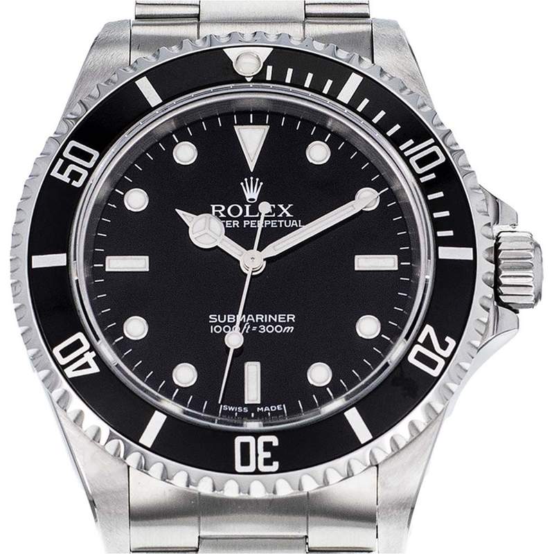 Montre d'occasion ROLEX Submariner homme automatique bracelet acier - vue D1