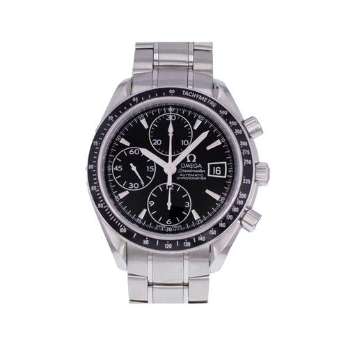 Tweedehands OMEGA Speedmaster Date Automatic herenhorloge met automatische opwinding en stalen armband