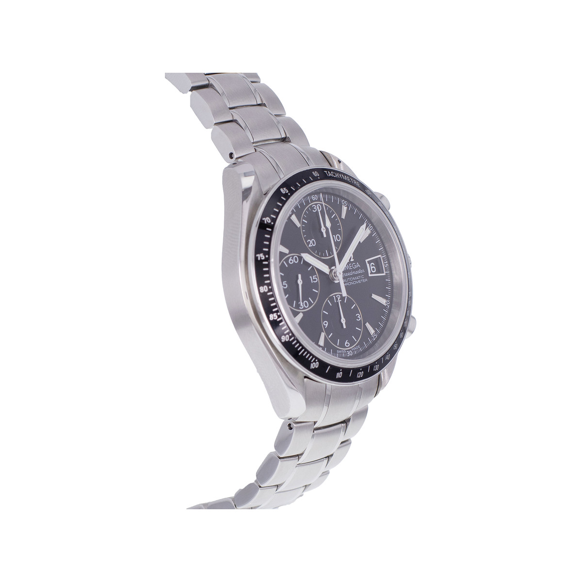Montre d'occasion OMEGA Speedmaster Date Automatique homme automatique bracelet acier - vue 2