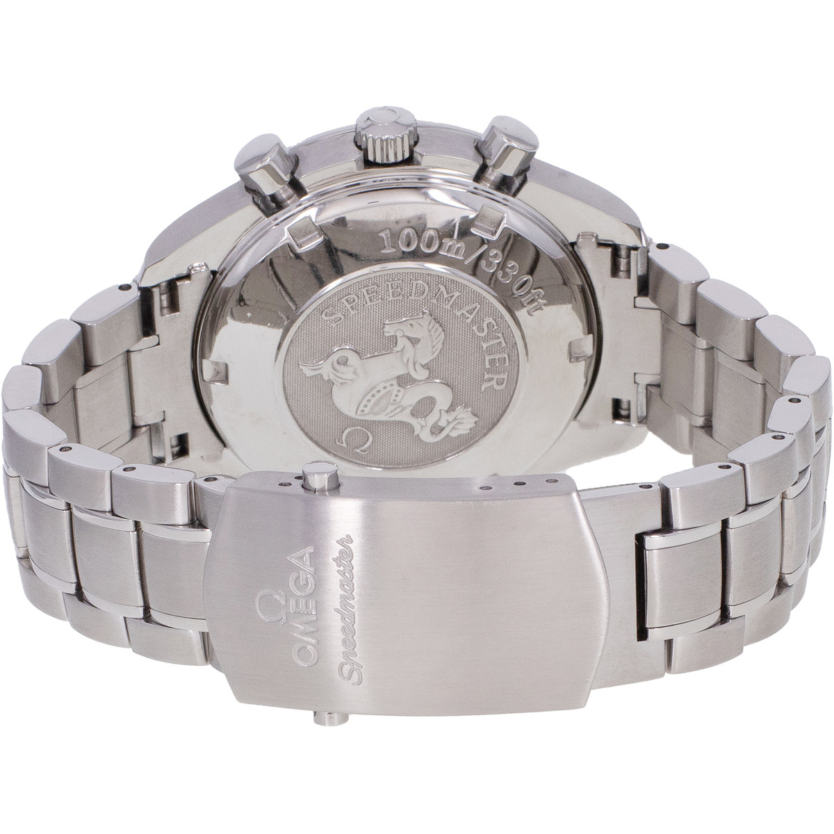 Montre d'occasion OMEGA Speedmaster Date Automatique homme automatique bracelet acier - vue 3