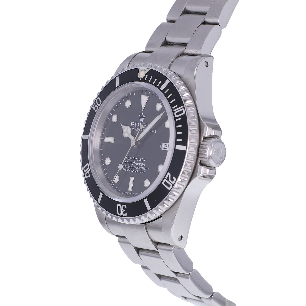 Montre d'occasion ROLEX Sea-Dweller homme mouvement automatique certifié (cosc) bracelet acier - vue D2