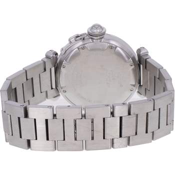 Montre d'occasion CARTIER Pasha C Grande Date mixte automatique bracelet acier
