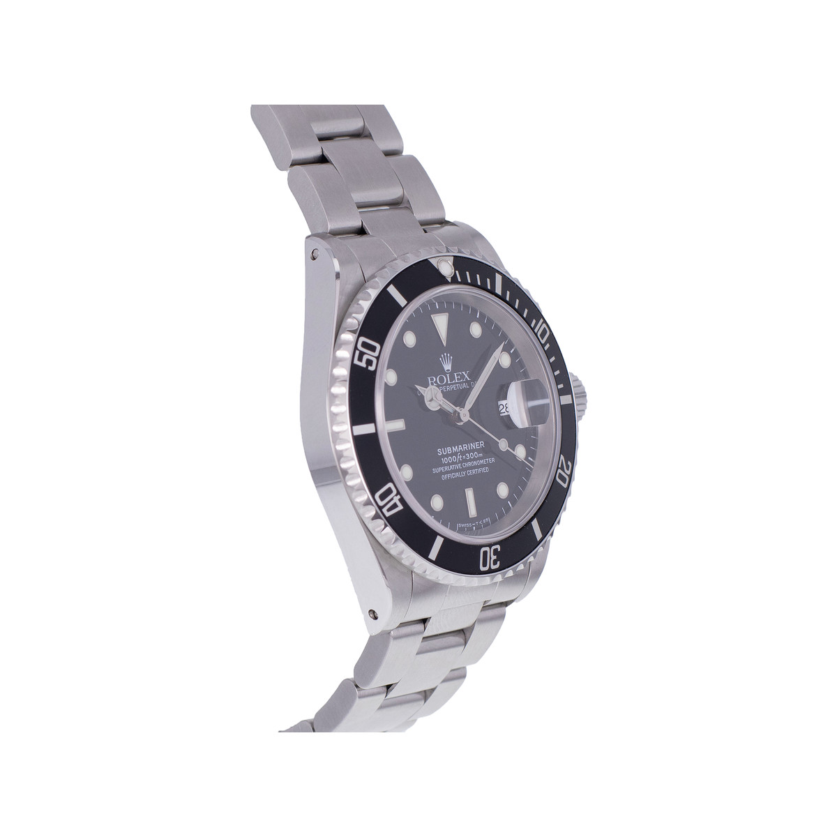 Montre d'occasion ROLEX Submariner Date homme mouvement automatique certifié (cosc) bracelet acier - vue 2