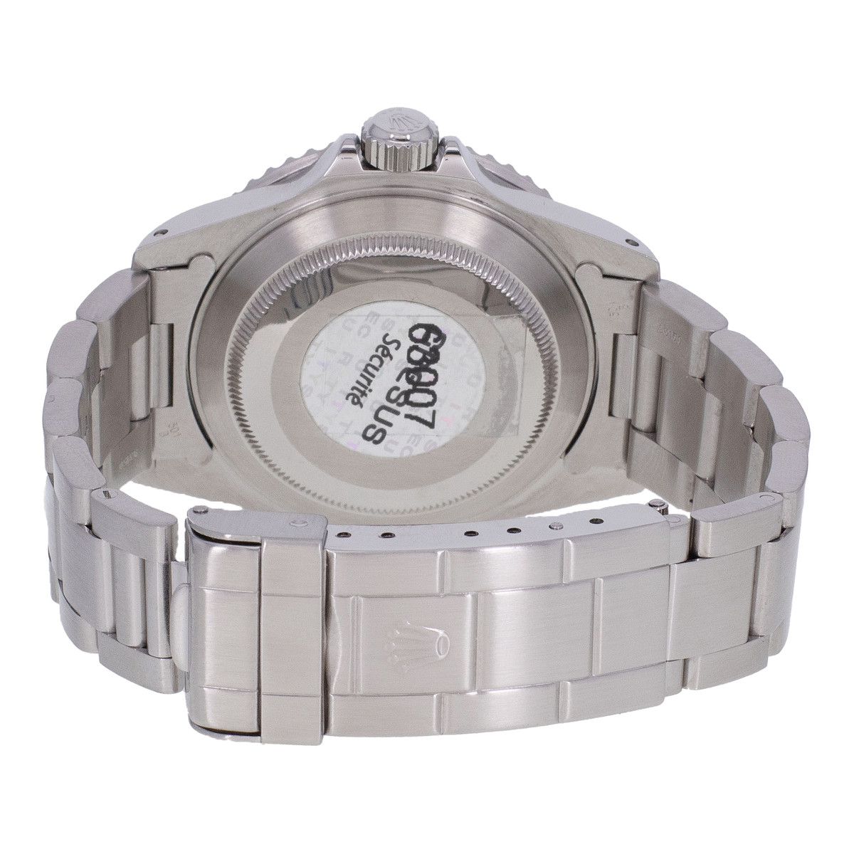 Montre d'occasion ROLEX Submariner Date homme mouvement automatique certifié (cosc) bracelet acier - vue 3