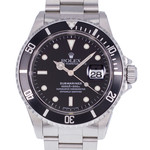 Montre d'occasion ROLEX Submariner Date homme mouvement automatique certifié (cosc) bracelet acier - vue D1
