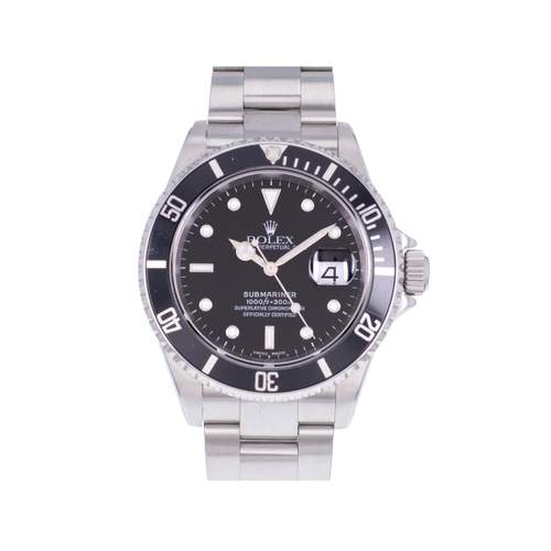 Montre d'occasion ROLEX Submariner Date homme mouvement automatique certifié (cosc) bracelet acier