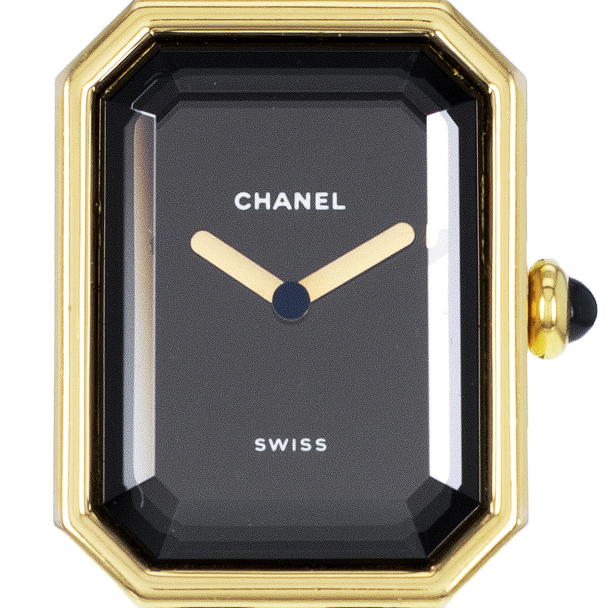 Montre d'occasion CHANEL Première L femme quartz bracelet plaqué or - vue D1