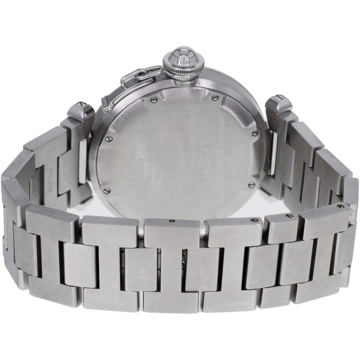 Montre d'occasion CARTIER Pasha C femme automatique bracelet acier - vue 3