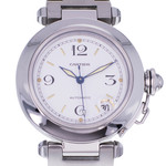 Montre d'occasion CARTIER Pasha C femme automatique bracelet acier - vue D1