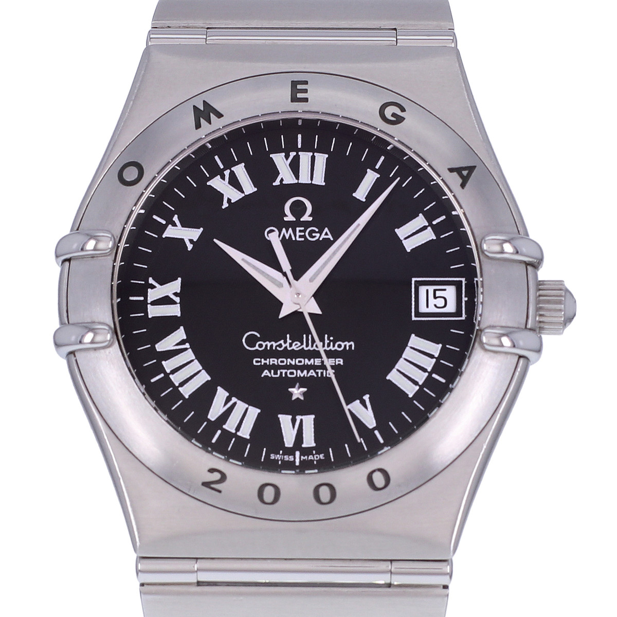 Montre d'occasion OMEGA Constellation Millenium homme automatique bracelet acier - vue D1