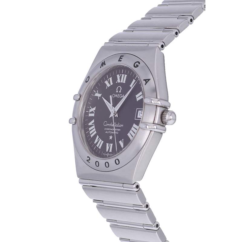 Montre d'occasion OMEGA Constellation Millenium homme automatique bracelet acier - vue D2