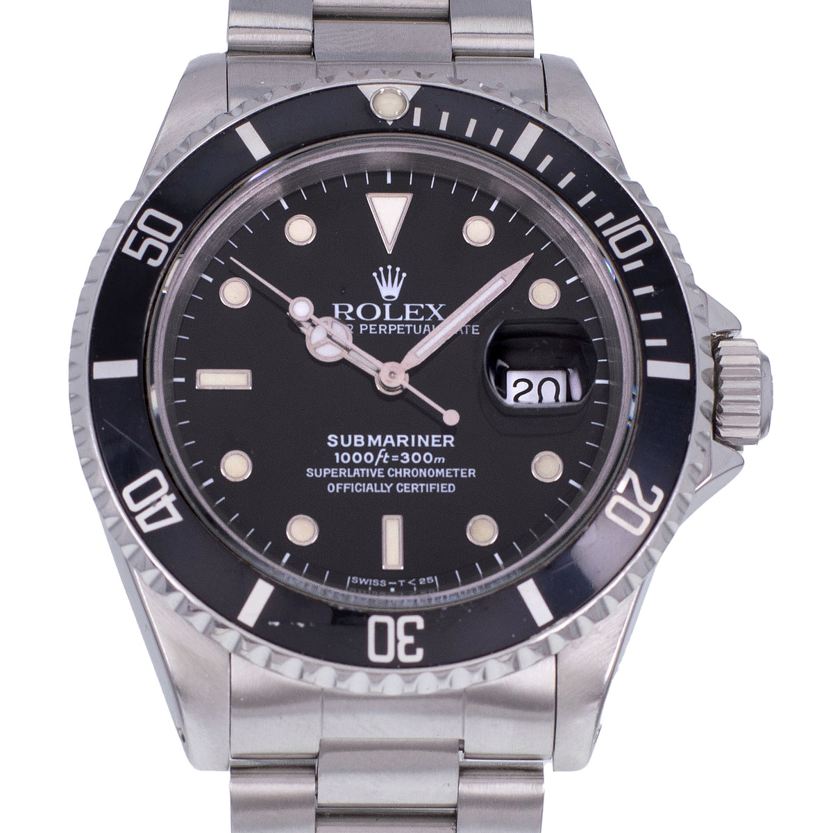 Montre d'occasion ROLEX Submariner Date homme automatique bracelet acier - vue D1