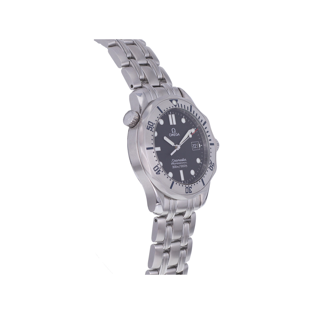 Montre d'occasion OMEGA Seamaster Diver 300 m Medium homme quartz bracelet acier - vue 2