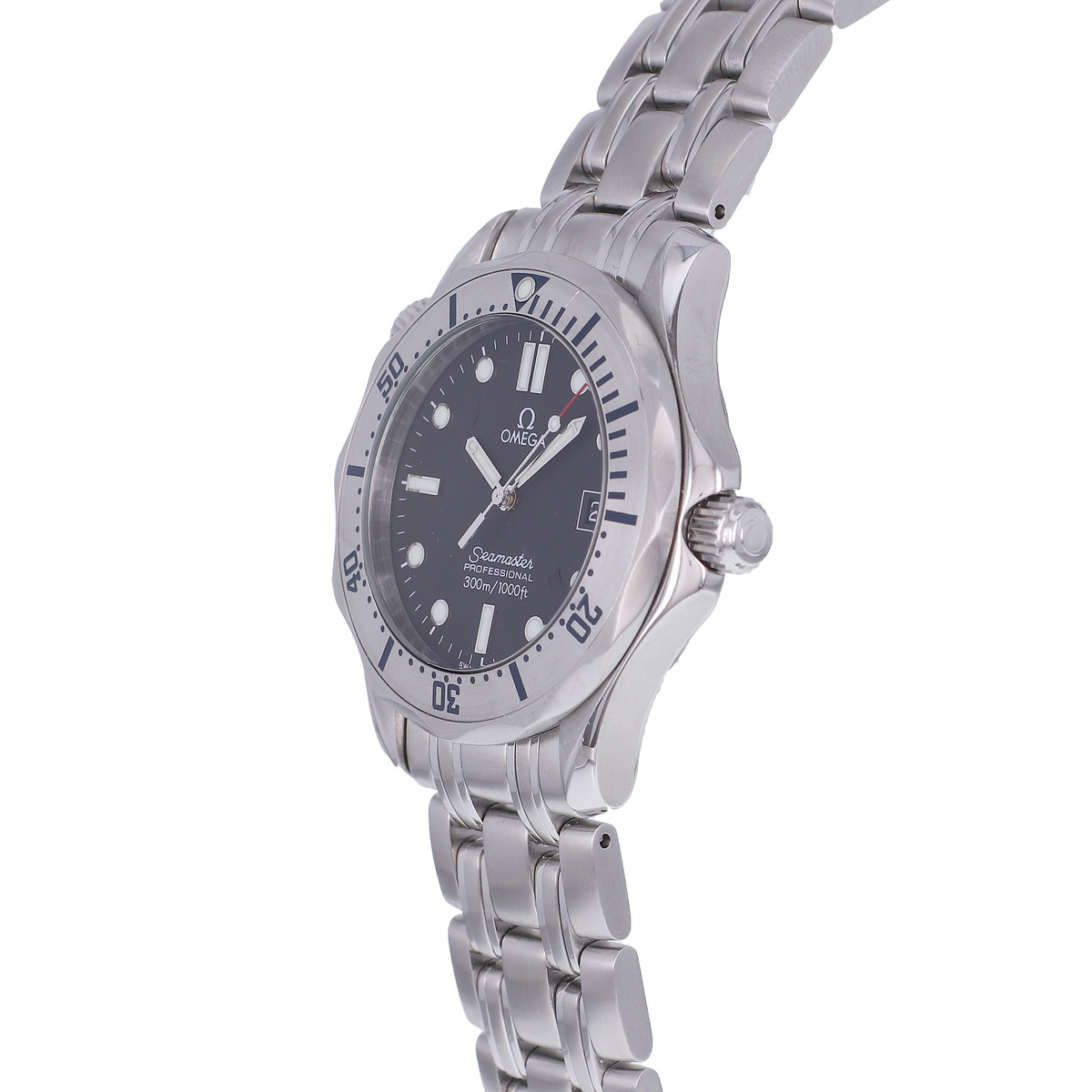 Montre d'occasion OMEGA Seamaster Diver 300 m Medium homme quartz bracelet acier - vue D2