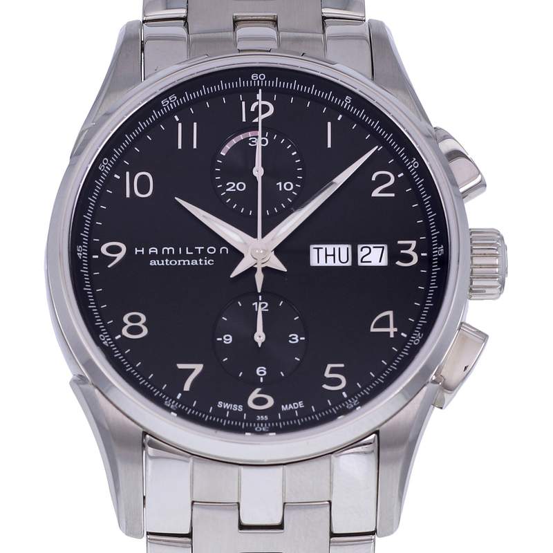 Montre d'occasion HAMILTON Jazzmaster Maestro Chronographe homme automatique bracelet acier - vue D1