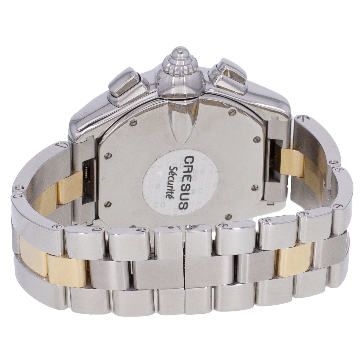 Montre d'occasion CARTIER Roadster homme automatique bracelet or jaune 750/000 et acier - vue 3