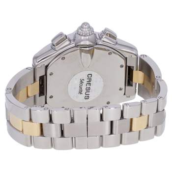Montre d'occasion CARTIER Roadster homme automatique bracelet or jaune 750/000 et acier