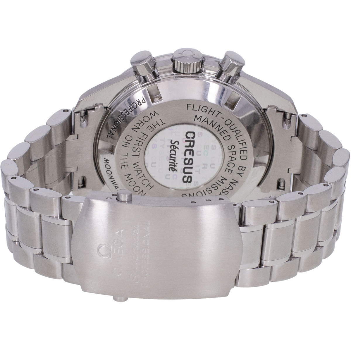 Montre d'occasion OMEGA Speedmaster Moonwatch homme mécanique bracelet acier - vue 3