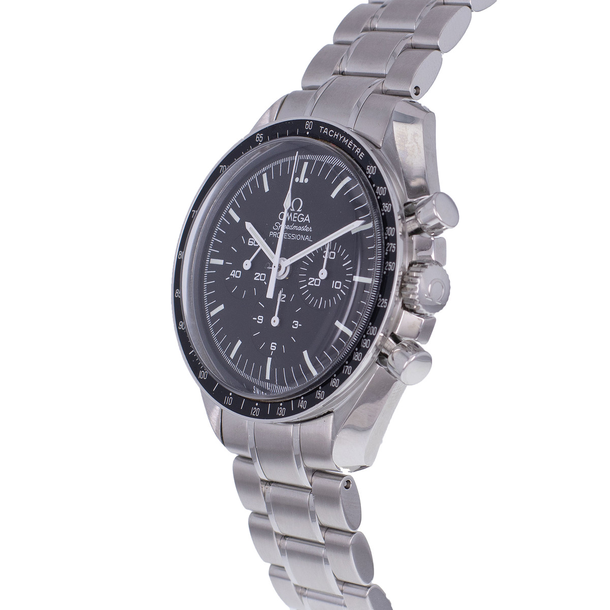 Montre d'occasion OMEGA Speedmaster Moonwatch homme mécanique bracelet acier - vue D2