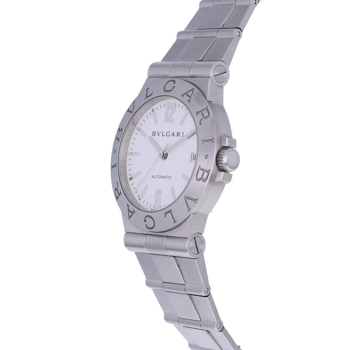 Montre d'occasion BULGARI Diagono mixte automatique bracelet acier - vue D2