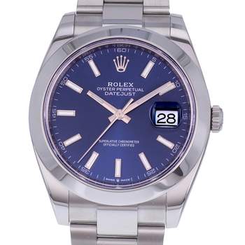Montre d'occasion ROLEX DateJust 41 homme mouvement automatique certifié (cosc) bracelet acier