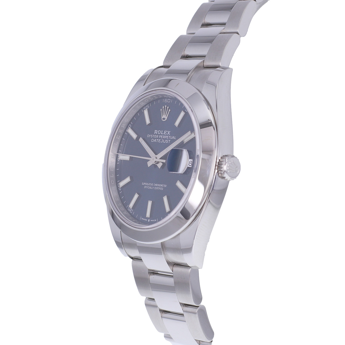 Montre d'occasion ROLEX DateJust 41 homme mouvement automatique certifié (cosc) bracelet acier - vue D2