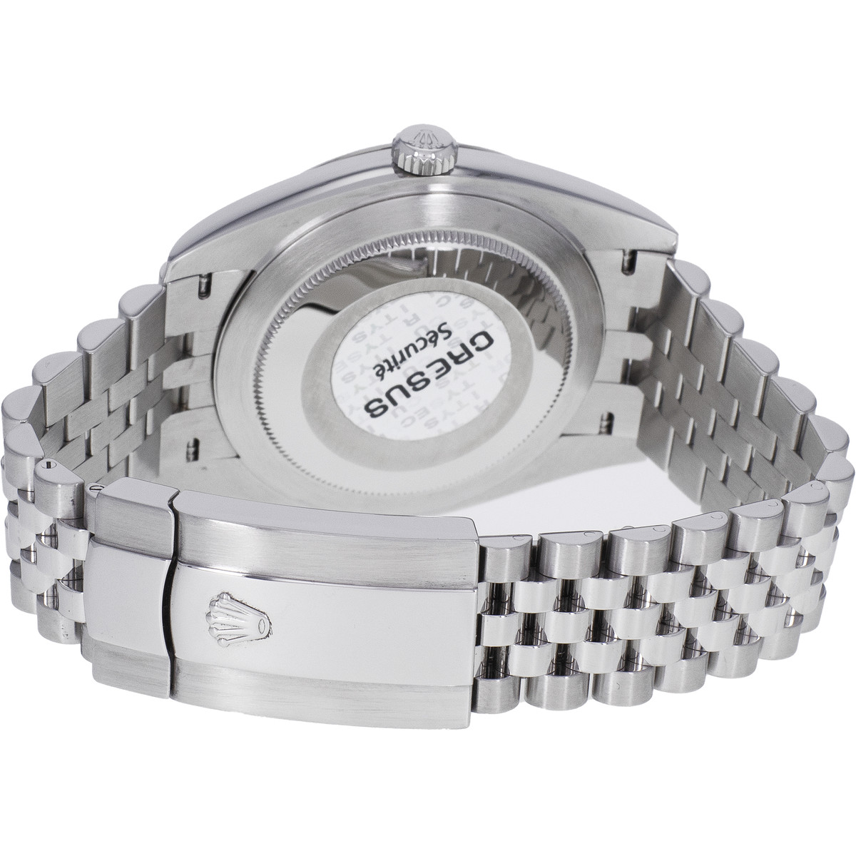 Montre d'occasion ROLEX Air King Precision mixte automatique bracelet acier - vue 3