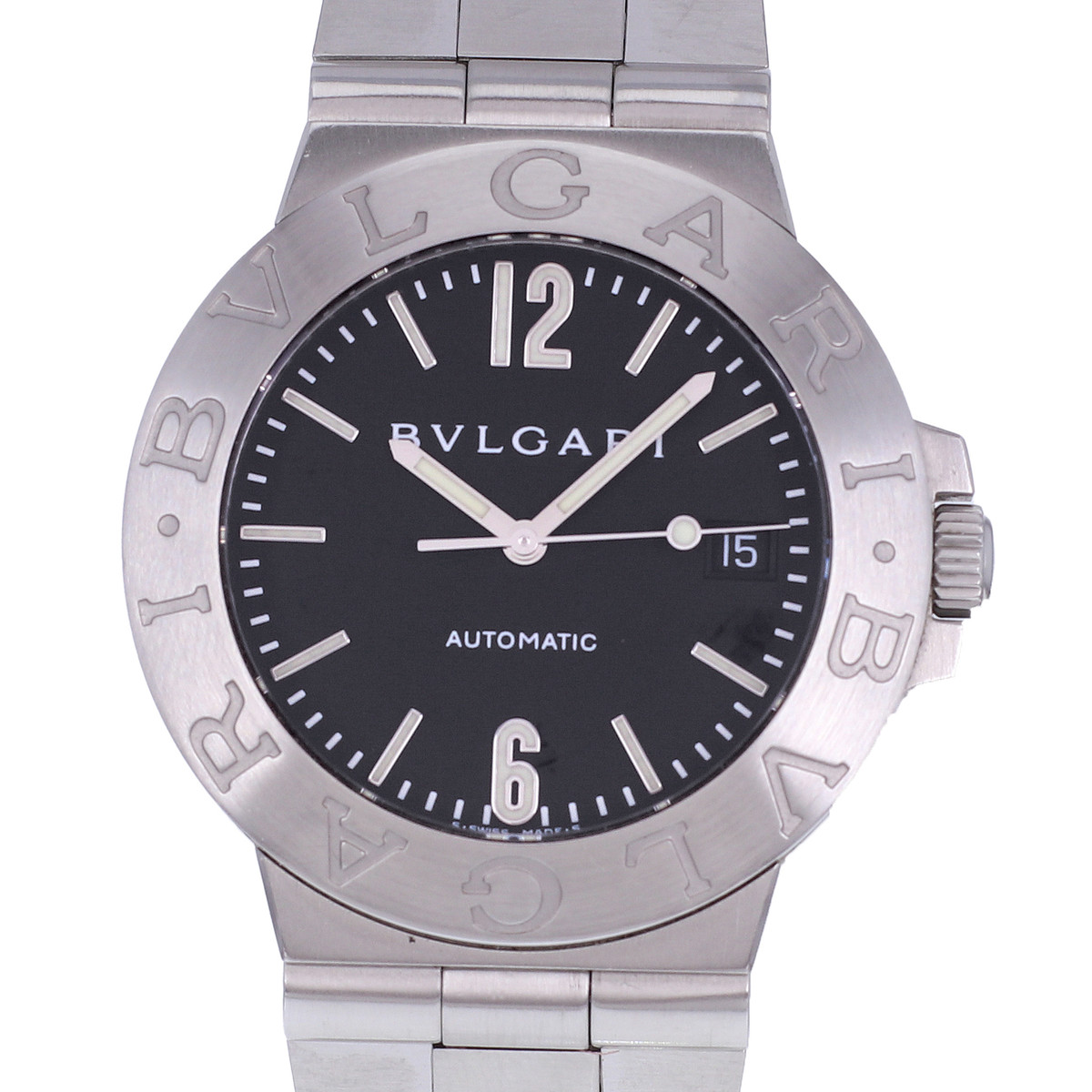 Montre d'occasion BULGARI Diagono mixte automatique bracelet acier - vue D1