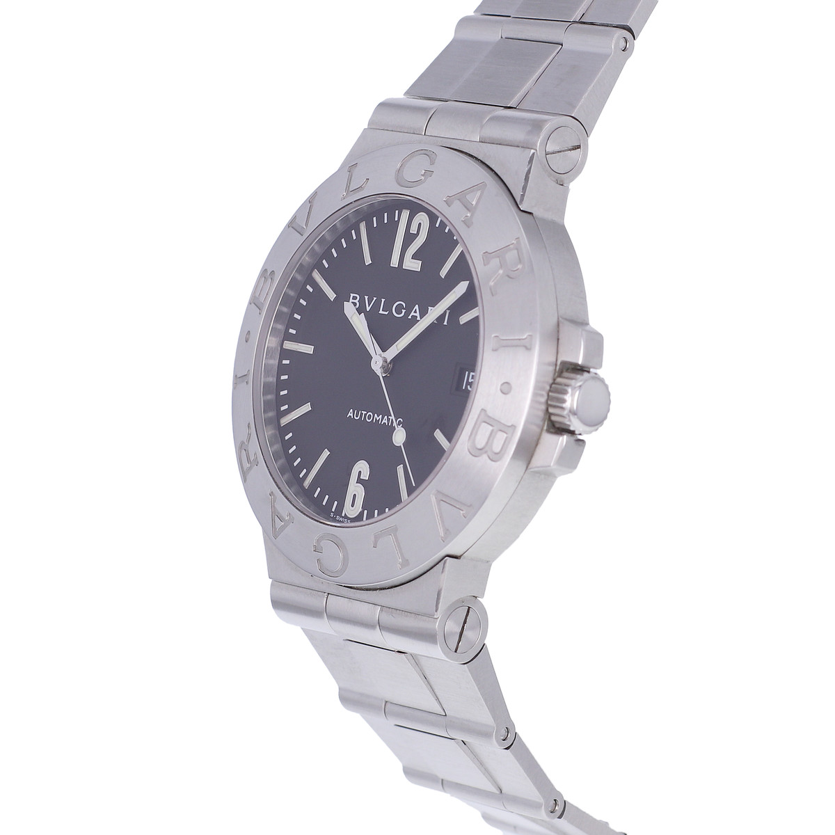 Montre d'occasion BULGARI Diagono mixte automatique bracelet acier - vue D2