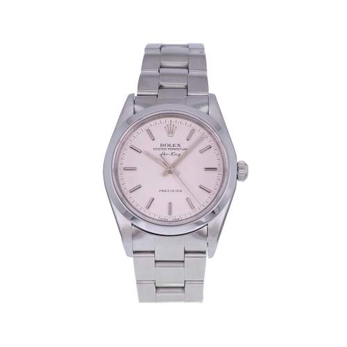 Montre d'occasion ROLEX Air King Precision mixte automatique bracelet acier