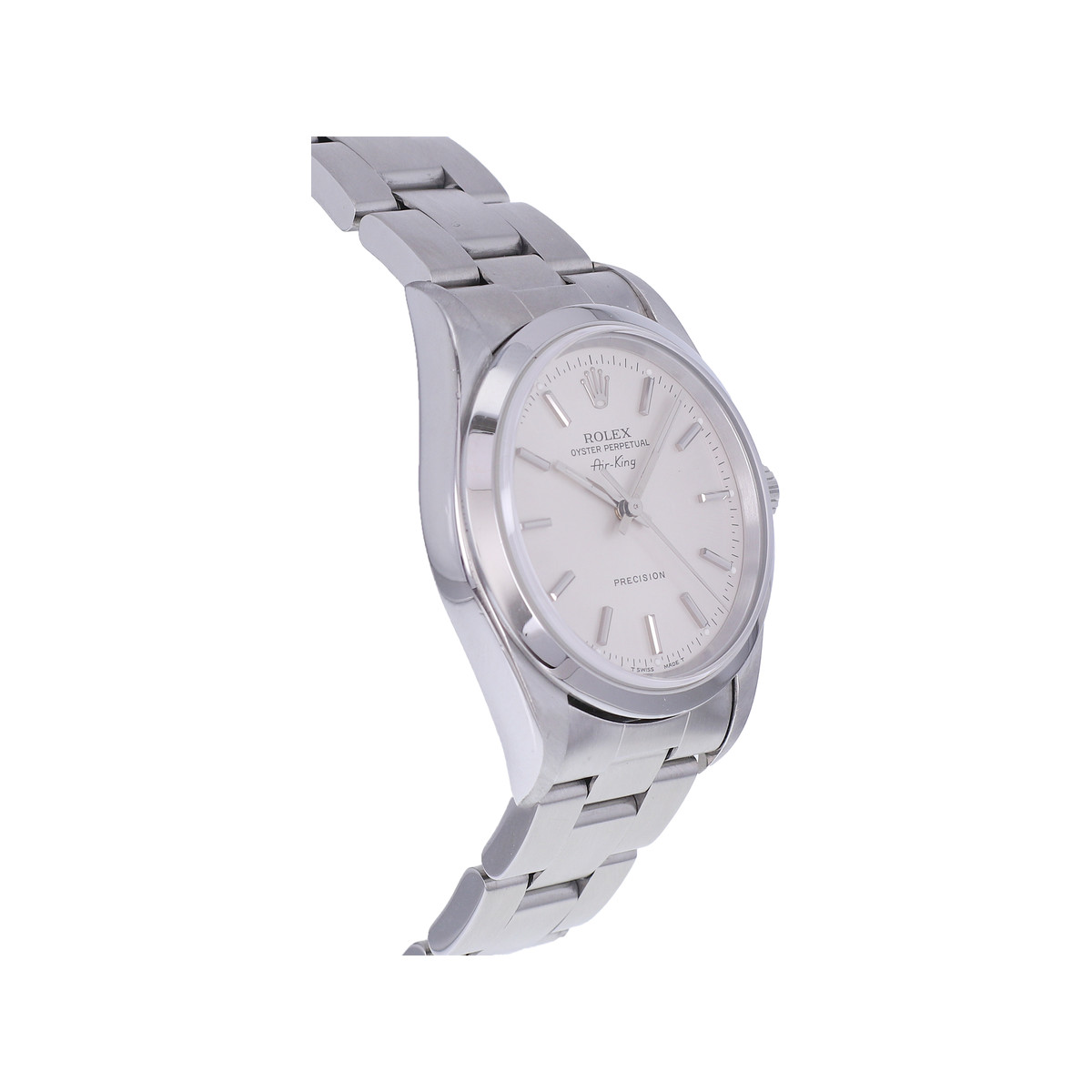 Montre d'occasion ROLEX Air King Precision mixte automatique bracelet acier - vue 2
