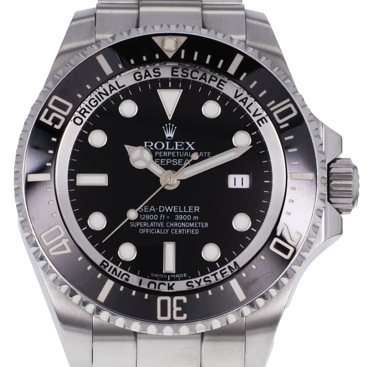 Montre d'occasion ROLEX Sea-Dweller DeepSea homme mouvement automatique certifié (cosc) bracelet acier - vue D1