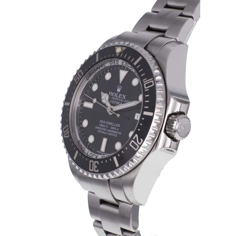 Montre d'occasion ROLEX Sea-Dweller DeepSea homme mouvement automatique certifié (cosc) bracelet acier - vue D2